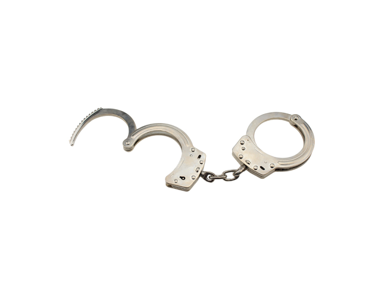 Nickel plated carbon steel handcuffs HC0211